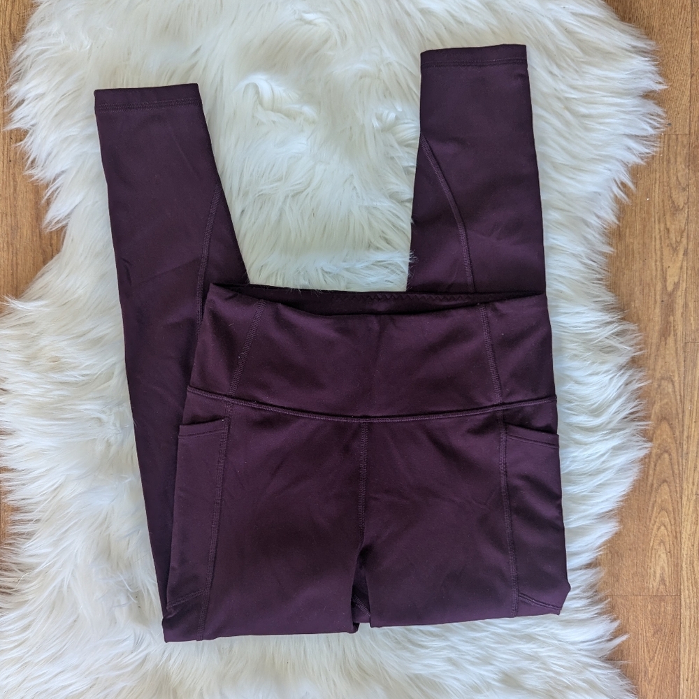 Victoria's Secret Buttery Soft High Rise Leggings Maroon Burgundy